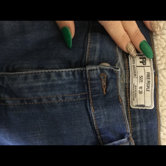 Free People Distressed Skinny Jeans - Picture 2 of 5